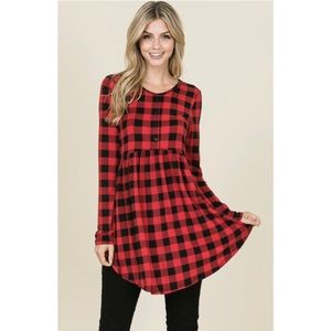 Red Buffalo Checkered Top